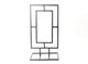 Cadre naturel HBx en métal doppio rectangle