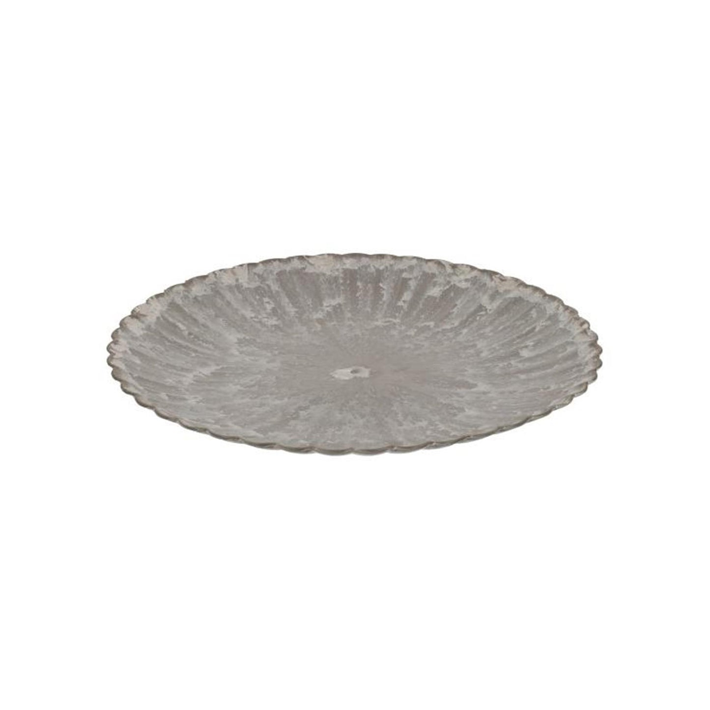 Hbx natural living assiette de base mélamine nervurée 33cm marron