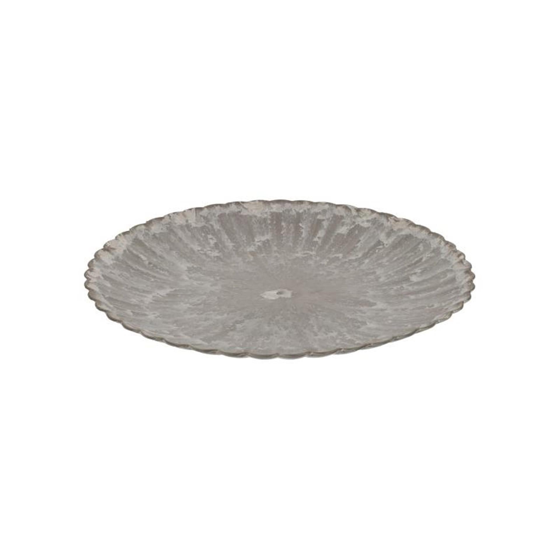 Hbx natural living assiette de base mélamine nervurée 33cm marron