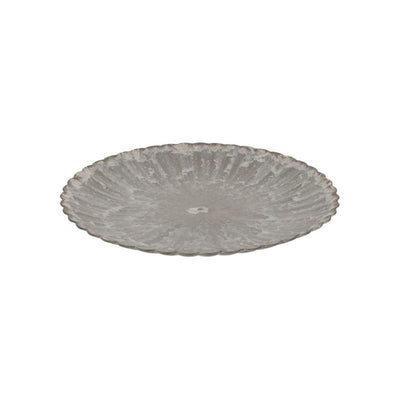 Hbx natural living assiette de base mélamine nervurée 33cm marron