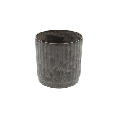 Hbx pot de fleurs naturel vivant mélamine nervurée dia17x18cm
