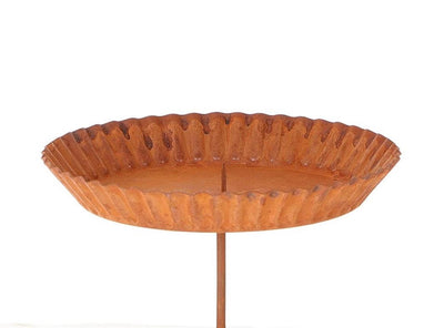 Bougeoir Hbx natural living sur broche dia14cm rouille