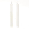 HBX natural living bougie de dîner flamme LED 24,5cm blanc