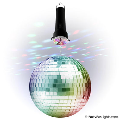 Partyfun lumières boule disco 20 cm LED multicolore