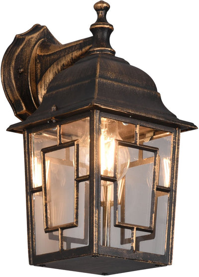 Trio volturno - applique - rouille antique - excl. 1x e27 4w - éclairage extérieur - ip23