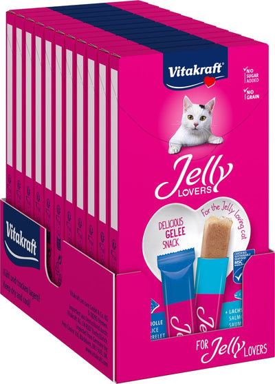Vitakraft Jelly Lovers Saumon et plie - 11x6 pièces (66 pièces) - 66x15 grammes