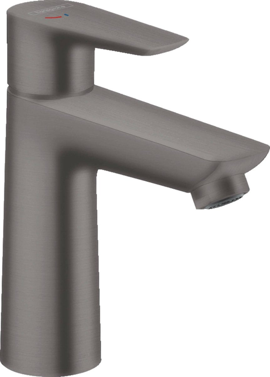 Hansgrohe talis e - mitigeur de lavabo - commande monocommande - démarrage à froid à économie d'énergie - sans vidage - taille 110 mm - chrome noir brossé