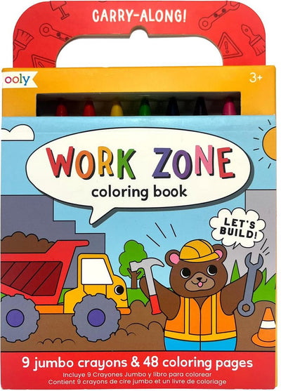 Ooly - à emporter - zone de travail - forfait voyage livre à colorier
