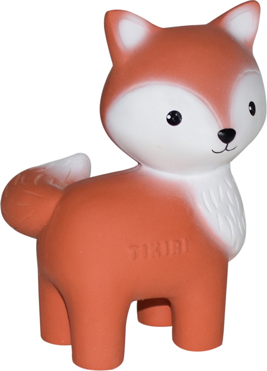 Tikiri mon premier animal de la forêt - renard - caoutchouc naturel - avec clochette - 0 ans