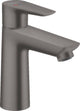 Hansgrohe talis e - mitigeur de lavabo - commande monocommande - démarrage à froid à économie d'énergie - sans vidage - taille 110 mm - chrome noir brossé