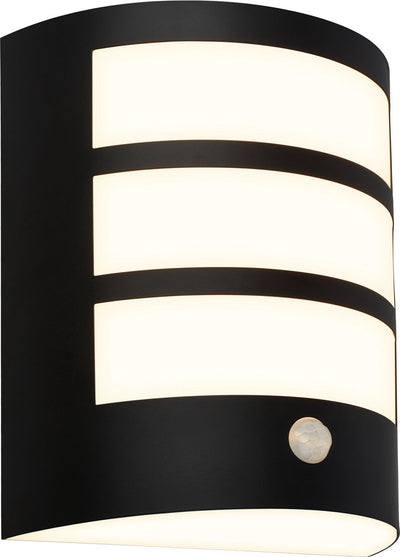 Briloner - applique rechargeable - éclairage extérieur LED - avec batterie - avec détecteur de mouvement - avec capteur crépusculaire - 18 x 15 x 7 cm - noir
