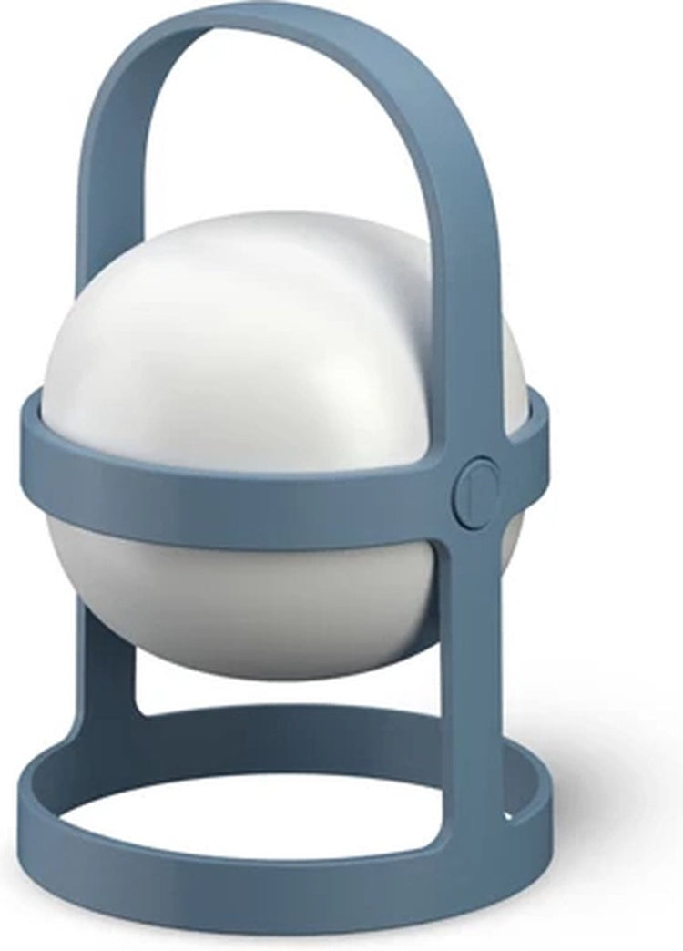 Lampe de table solaire Rosendahl Soft Spot h25cm en plastique recyclé bleu ciel