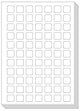 Feuilles d'autocollants vierges Pictogenda (25 pièces)