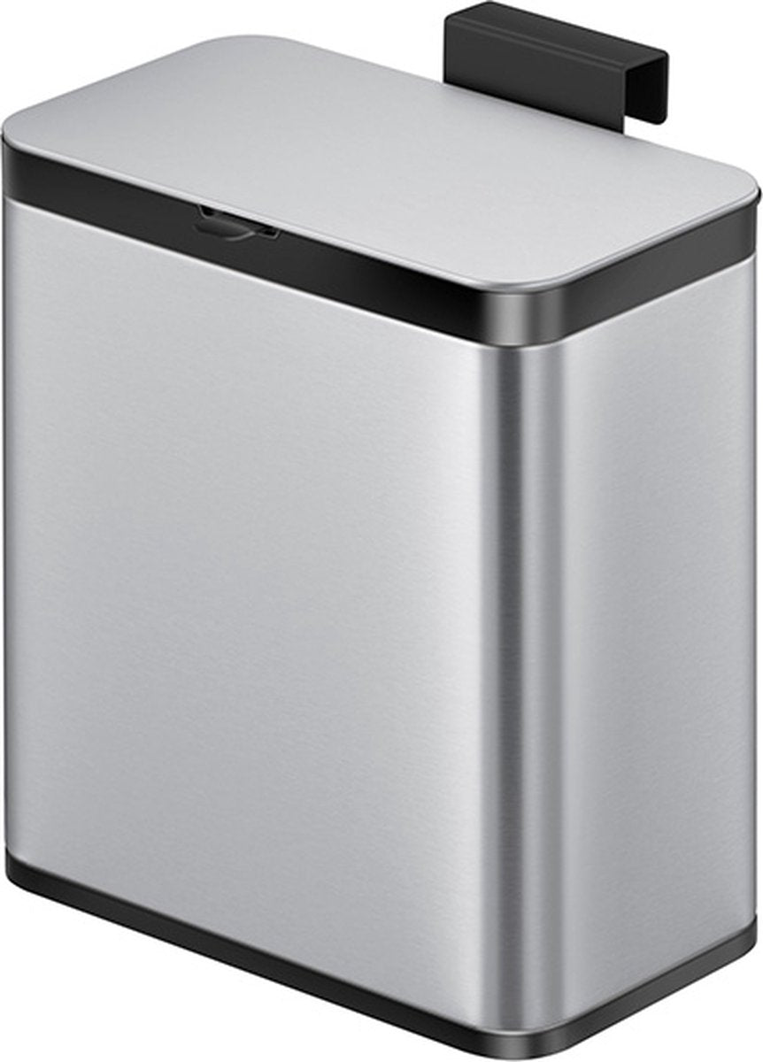 Eko - panier à déchets alimentaires puro s 7 litres - plastique inox - matrvs, noir - poubelle