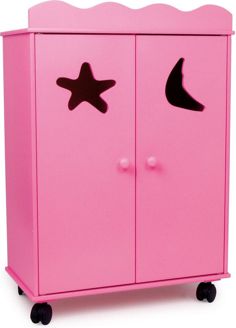 Petit pied de poupée en bois rose