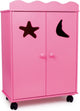 Petit pied de poupée en bois rose