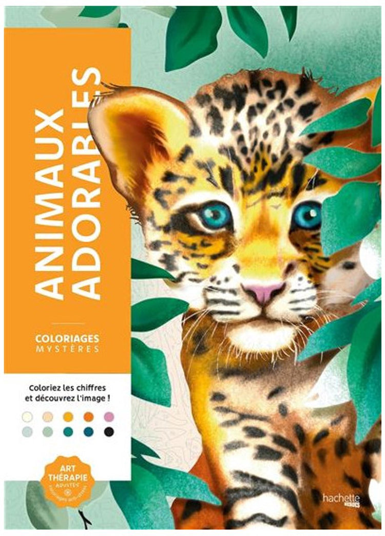 Héros Hachette – coloriage mystère – animaux – 50 illustrations