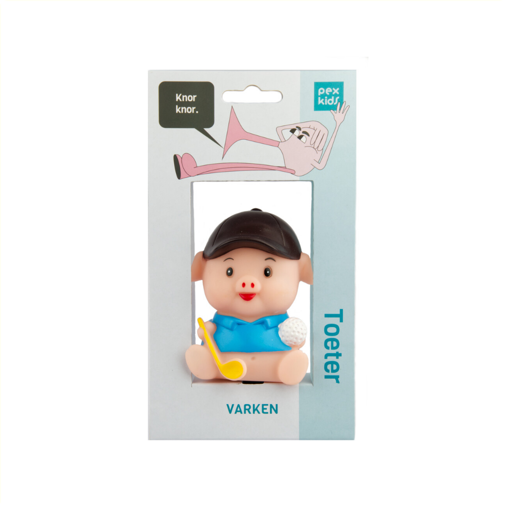 Corne cycliste pexkids cochon - bleu
