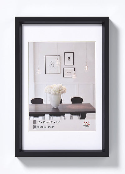 Style Walther en acier - cadre en plastique - format photo 20x30 cm - noir