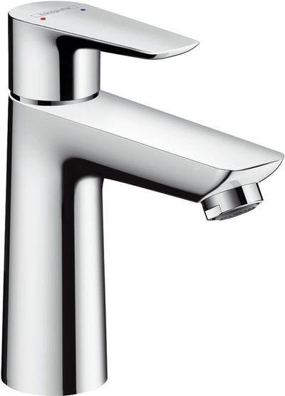 Hansgrohe talis e - mitigeur de lavabo - commande à levier unique - démarrage à froid à économie d'énergie - sans vidage - taille 110 mm - chrome