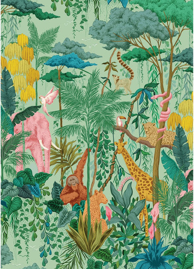 Gibsons - animaux de la jungle (selon le fichier artistique) - 1000 pièces 48×69cm (l×h) - puzzle pour adultes