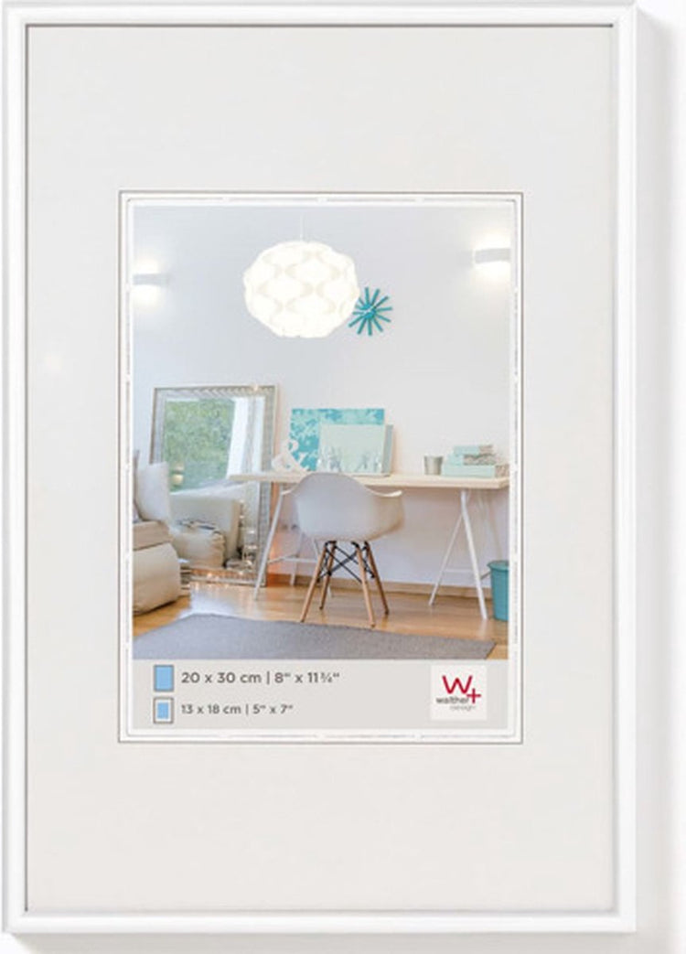 Walther new lifestyle - cadre en plastique - format photo 40x50 cm - blanc