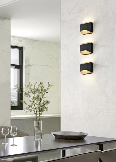 Trio arino - applique - noir mat - incl. 1x SMD 4,3 W - source lumineuse Osram - éclairage haut et bas - dimmable avec interrupteur - montage mural - source lumineuse non remplaçable
