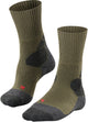 Falke tk-x expédition rembourrage ultra épais laine matériau fonctionnel chaussettes de randonnée hommes vert - taille 46-48