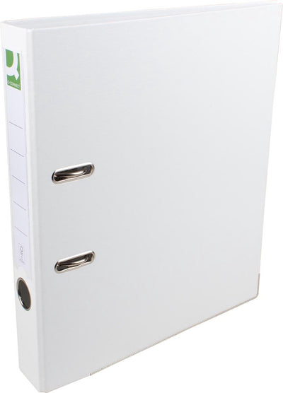 Classeur Q-connect, pour ft A4, entièrement en pp, dos de 5 cm, blanc