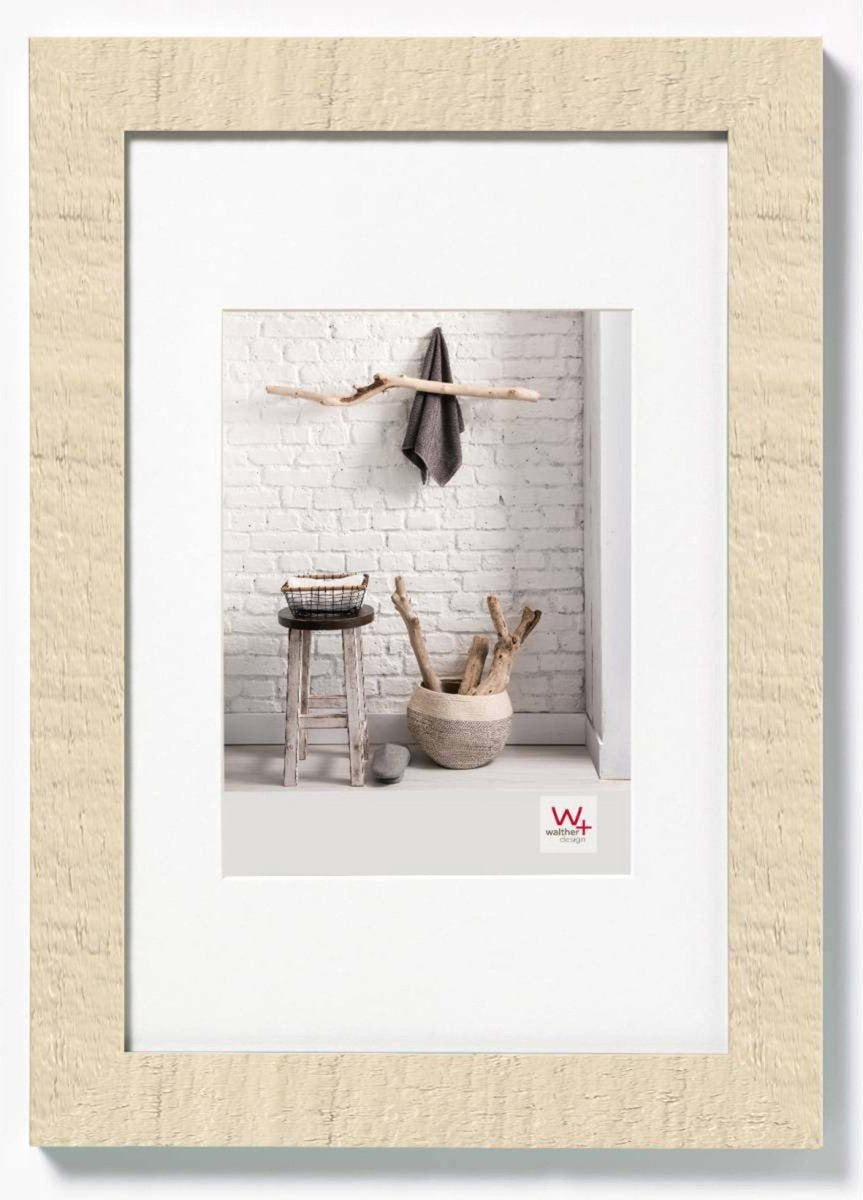 Walther home - cadre en bois - format photo 50x70 cm - blanc