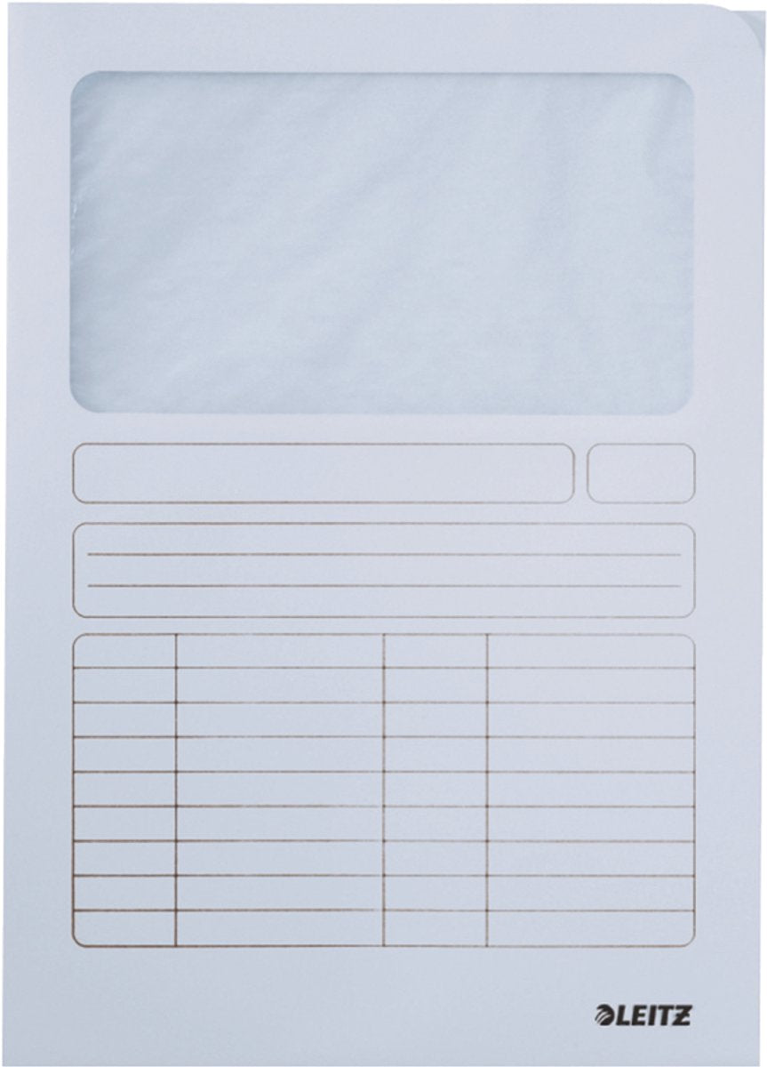 Chemises à fenêtre Leitz a4 bleu