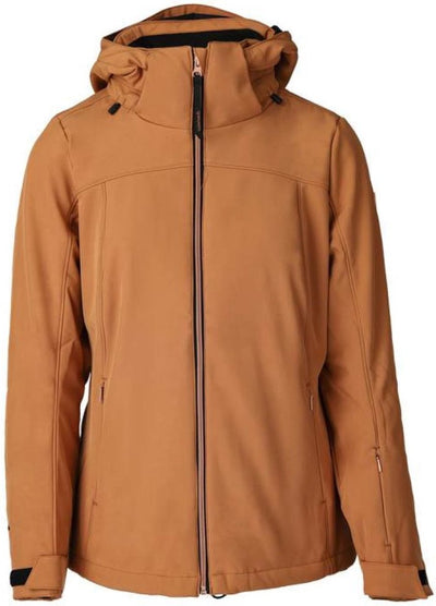 Brunotti aries-n veste softshell pour femme - marron - xs