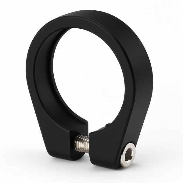 Collier de serrage pour tige de selle ø34.9 aluminium avec vis Allen - noir