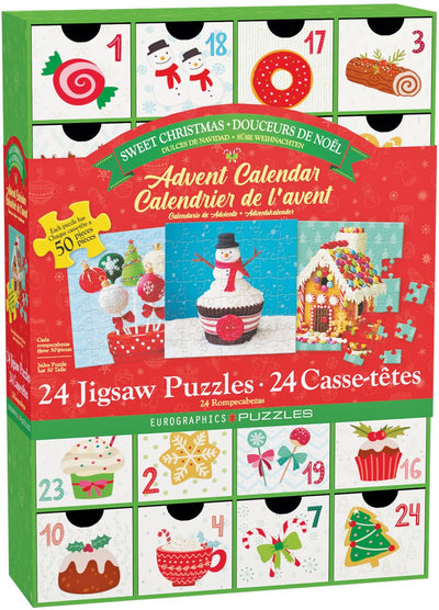 Eurographics - Bonbons de Noël - 12×50 pièces 12,5×12,5cm (l×h) - calendrier de l'avent