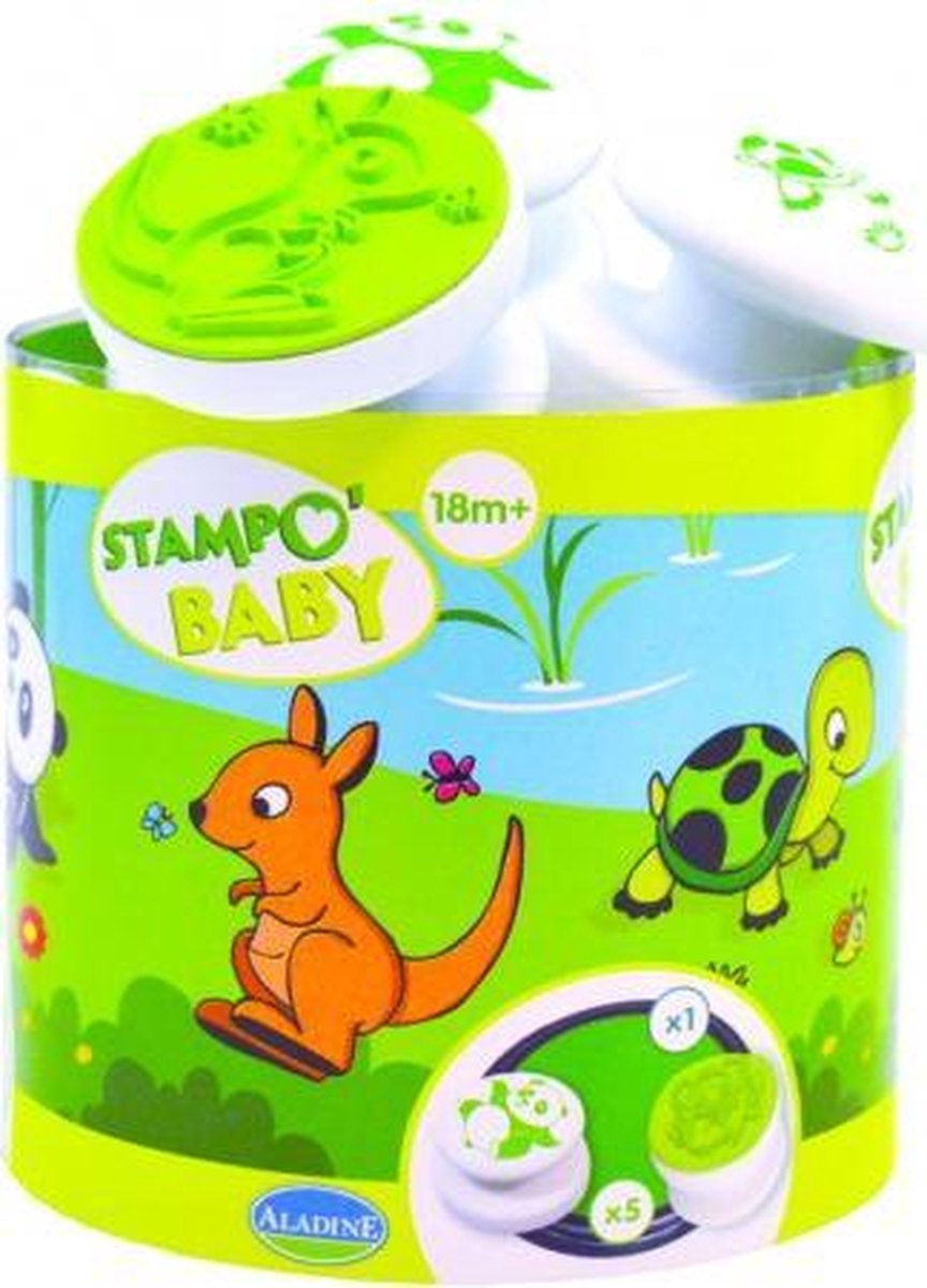 Ensemble de tampons Aladine animaux - ensemble de jouets créatifs pour bébé animaux.