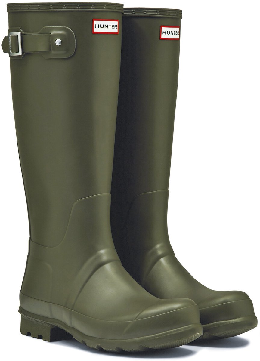 Hunter - bottes de pluie pour hommes - bottes Wellington originales hautes - vert olive - taille 47eu
