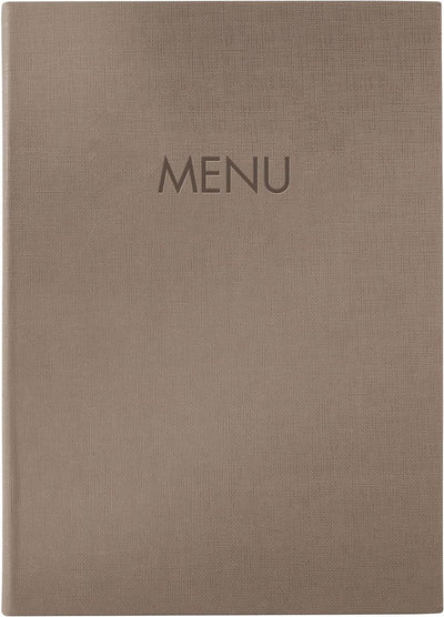 Chemise de cartes de menu Sigel - a4 - marron - pour 8 feuilles - si-sm210