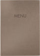 Chemise de cartes de menu Sigel - a4 - marron - pour 8 feuilles - si-sm210
