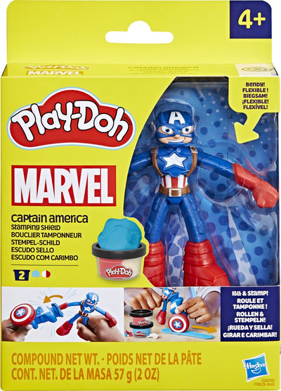 Play-doh marvel Captain America timbre bouclier - pâte à modeler