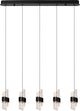 Lucide kligande - lampe suspendue - LED dimmable - 5x7,8w 2700k - noir