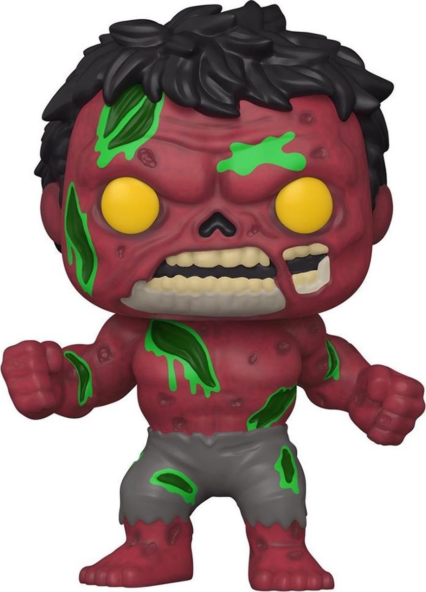 Funko Marvel Zombies Pop Vinyle : Zombie Hulk Rouge