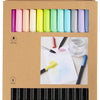 Marqueur aquarelle Creativ company, pastel, largeur de trait 2+4-8 mm, différentes couleurs, 12 pièces 1 boîte
