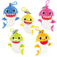 Babyshark en peluche clé Anneau Assorti