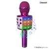 Partyfun lumières karaoké micro haut-parleur de fête rose