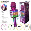 Partyfun lumières karaoké micro haut-parleur de fête rose