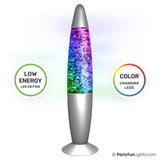 Lampe à lave à lumières amusantes pour fête, LED à paillettes, changement de couleur - afbeelding 1