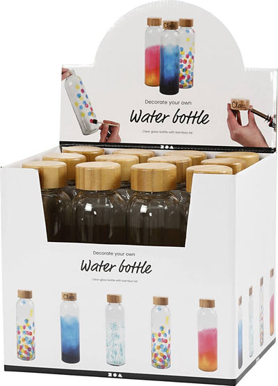 Bouteille d'eau Creativ company, h : 22 cm, d 6,7 cm, 500 ml, 12 pièces 1 boîte