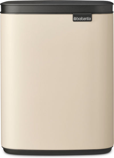 Brabantia bo poubelle - 7 litres - salle de bain - beige doux