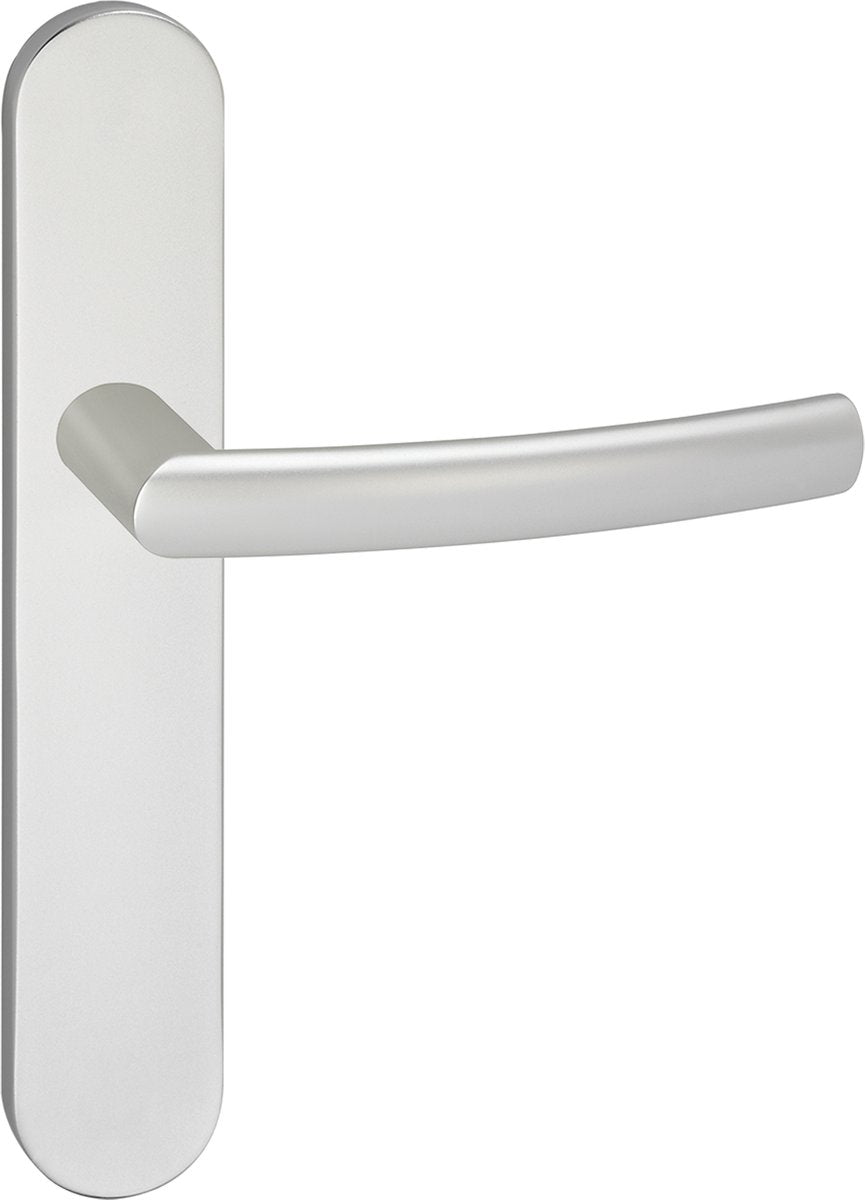 Poignée de porte Impresso - burton - pour l'intérieur - bouclier de porte ovale - aluminium - 2 pièces