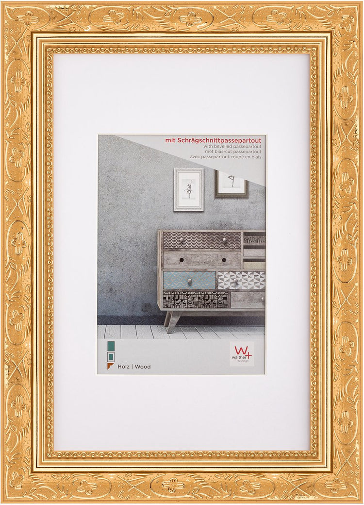 Walther Barock - cadre en bois - format photo 30x40 cm - or